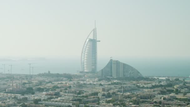 Dubai Burj al Arab 7 stjärnor Hotell — Stockvideo