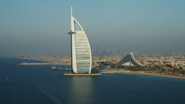 Dubai Burj al Arab 7 stars hotel — Stock Video