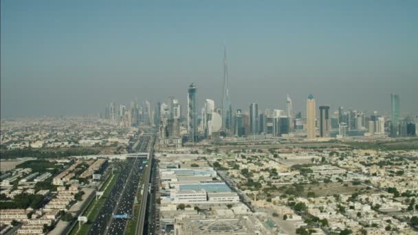 Antenn Dubai City Skyline — Stockvideo