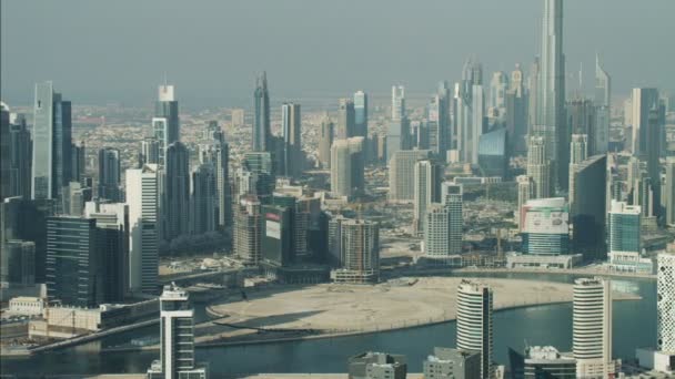 Ciudad Dubai Burj Khalifa Rascacielos — Vídeo de stock