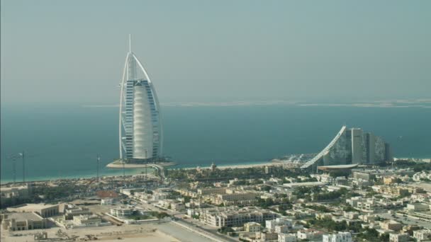 Dubai Burj al Arab 7 sterrenhotel — Stockvideo