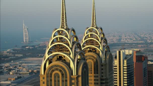Hava Dubai İş Merkezi Kuleleri — Stok video