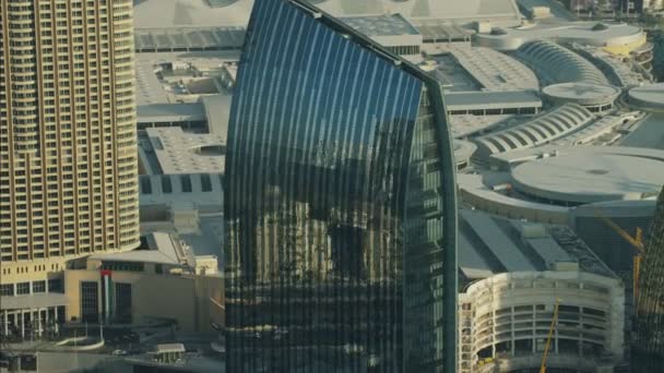 Centro comercial Aerial Burj Dubai — Vídeos de Stock