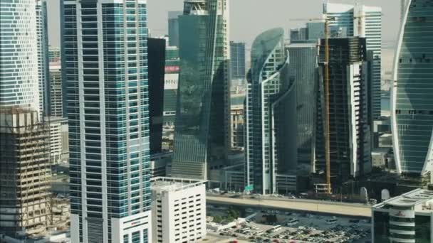 Dubai City Wolkenkratzer Luxus-Wohnungen — Stockvideo