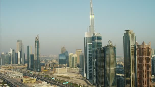 Wieżowiec Burj Khalifa Dubai — Wideo stockowe