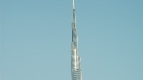 Antenne dubai burj khalifa Wolkenkratzer — Stockvideo