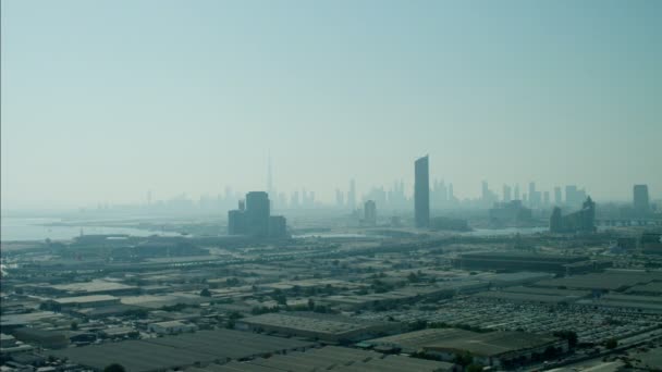 Luchtfoto Dubai Festival City — Stockvideo