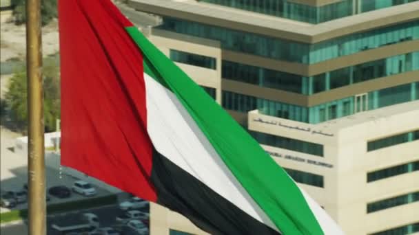 Uae Nationalflagge weht — Stockvideo