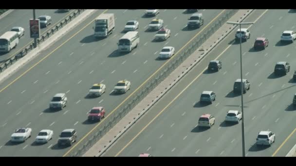 Ciudad de Dubai Sheikh Zayed Road — Vídeo de stock