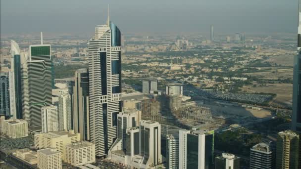 Edificio comercial Dubai HHHR Tower — Vídeo de stock