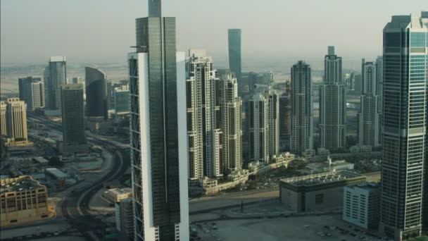 Dubai Millennium Tower wolkenkrabbers appartementen — Stockvideo