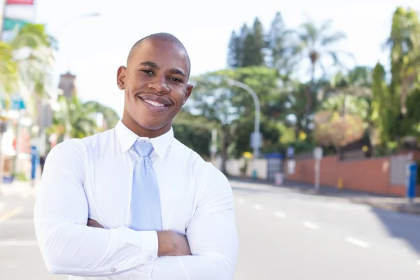 Young Black Business outside the office — Stock Photo, Image