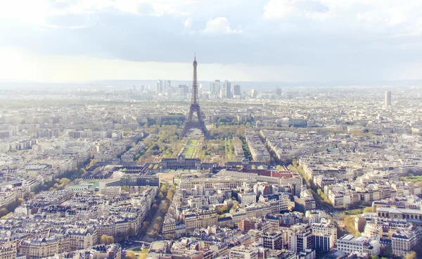 Vyn från höjderna av Paris Stockfoto