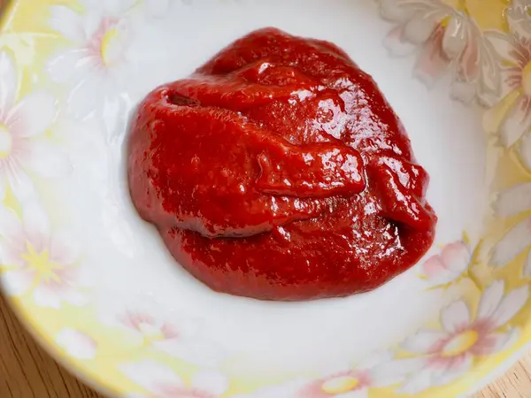 Κορεάτικη Παραδοσιακή Σάλτσα Kochujang Κόκκινη Σάλτσα Πάστα Πιπεριού — Φωτογραφία Αρχείου