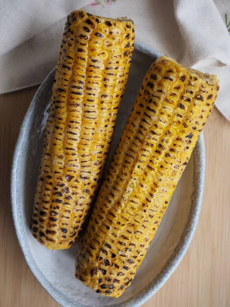 Yellow Roasted Corn Food — Stock Photo, Image