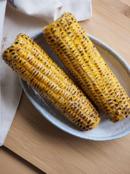 Yellow Roasted Corn Food — Stock Photo, Image