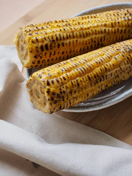 Yellow Roasted Corn Food — Stock Photo, Image