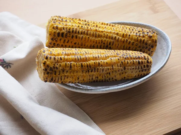 Yellow Roasted Corn Food — Stock Photo, Image