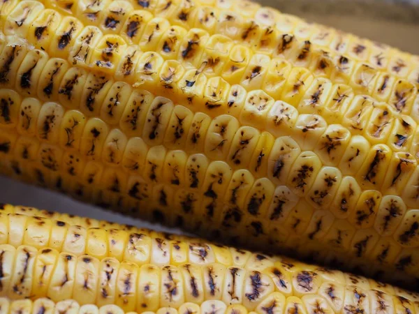Жовті Смажені Кукурудзи Їжа — стокове фото
