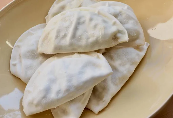Asian Traditional Food Frozen Dumplings — Stock Photo, Image