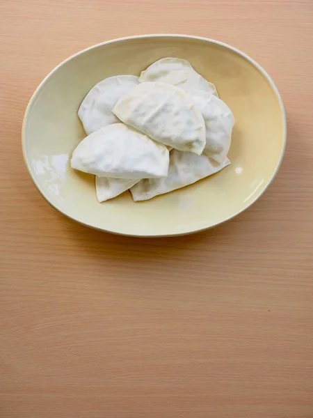 亚洲传统食品冷冻饺子 — 图库照片