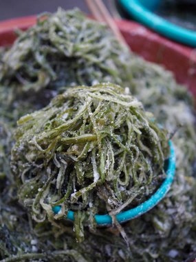 Tuzlu deniz yosunu arka planı, Gıda Malzemeleri