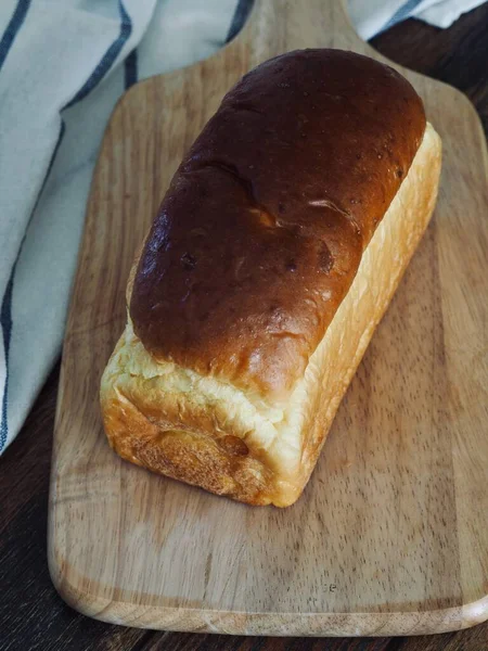 Pão Marrom Fundo Comida Café Manhã — Fotografia de Stock