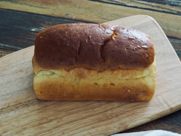 Braunes Brot Hintergrund Lebensmittel Frühstück — Stockfoto
