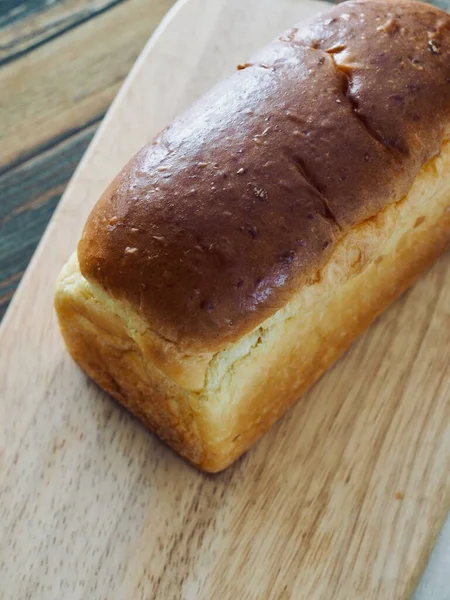 Pão Marrom Fundo Comida Café Manhã — Fotografia de Stock