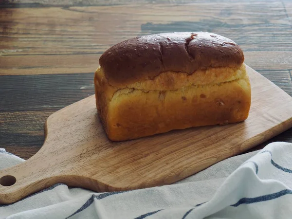 Pão Marrom Fundo Comida Café Manhã — Fotografia de Stock