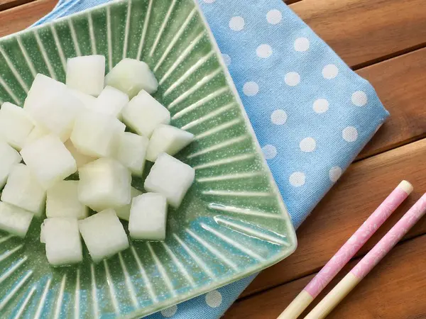 Asiatisches Essen Marinierter Rettich Hühnerrettich — Stockfoto