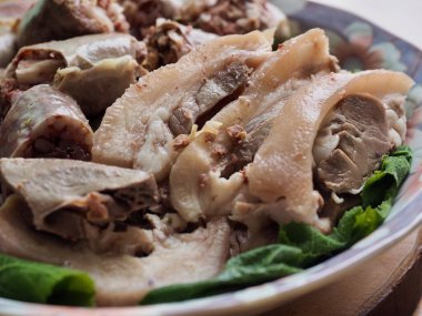 Kore geleneksel yemekleri Sundae, Sosis