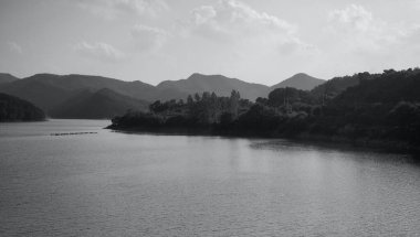 Sahne Daecheong göl Cheongju City, Güney Kore