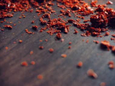 Kore kırmızı biber tozu, kuru yiyecek.