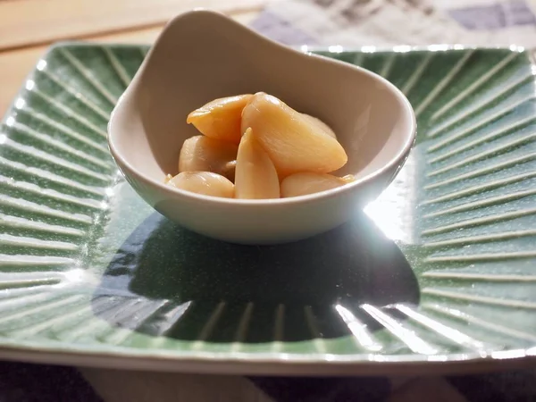 Comida Tradicional Coreana Cozida Molho Soja Alho — Fotografia de Stock