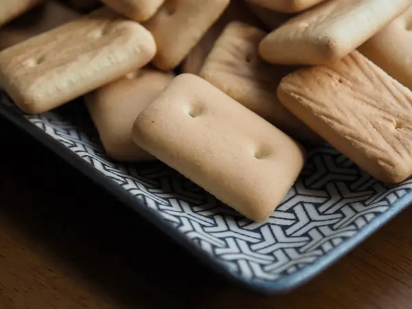 Pão Biscoito Alimentos Emergência Lanche Sobremesa — Fotografia de Stock