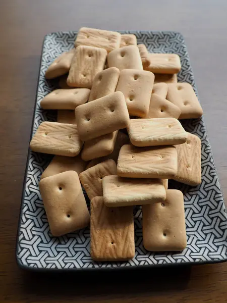 Pão Biscoito Alimentos Emergência Lanche Sobremesa — Fotografia de Stock