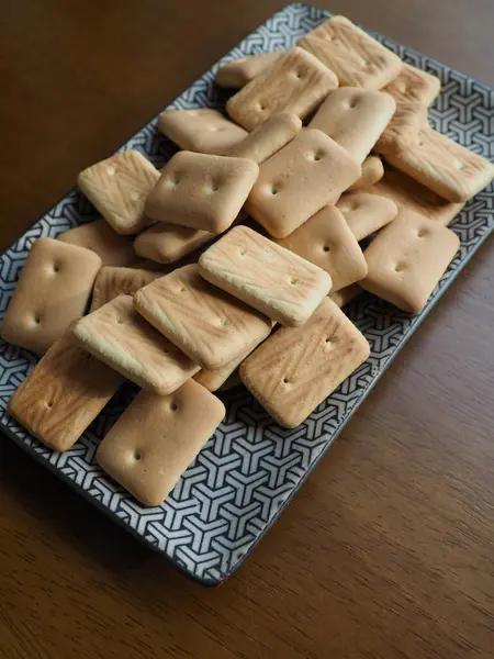 Pão Biscoito Alimentos Emergência Lanche Sobremesa — Fotografia de Stock