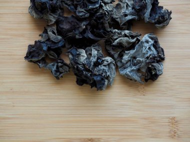 Asya yemeği kurutulmuş ağaç kulak mantarı.