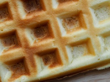 Kare şeklinde waffle arka planı, yiyecek