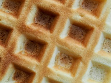 Kare şeklinde waffle arka planı, yiyecek