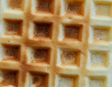 Kare şeklinde waffle arka planı, yiyecek