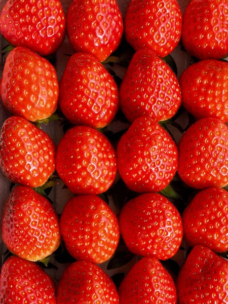 Fresa Fruta Orgánica Fresca Imagen Fondo — Foto de Stock