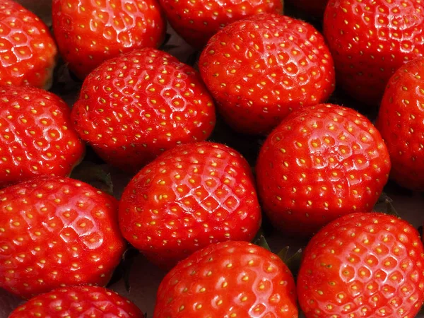 Fresh Organic Fruit Strawberry Background Image — Stock Photo, Image