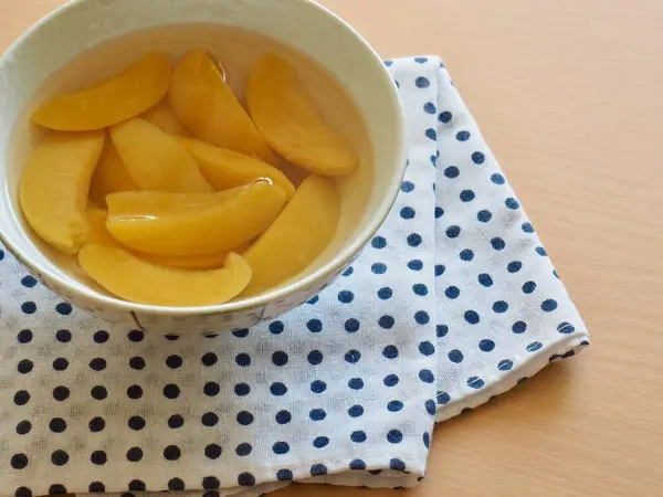 Pêssego Amarelo Cristalizado Comida Fruta — Fotografia de Stock