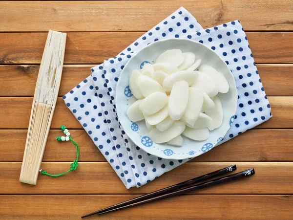 Cucina Tradizionale Coreana Bar Torta Riso Riso Bianco — Foto Stock