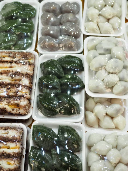Comida Tradicional Coreana Vários Bolos Arroz — Fotografia de Stock