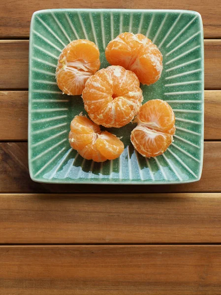 Fruta Fresca Coreana Jeju Citrus Mandarina Tangerina — Fotografia de Stock