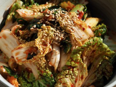 Kore geleneksel lahana turşusu.