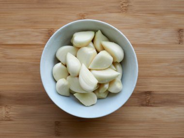 Taze organik sebze, sarımsak, gıda malzemesi.